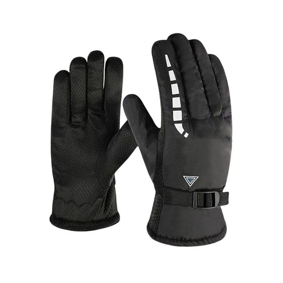 kurtrusly 2Pcs Warm Gloves Simple Thicken Glove Fashionable Sweatproof Anti Flip Outdoor Mittens Winter Snowboard Motorcycles Blue