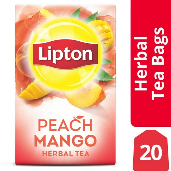 Lipton Mango Peach Herbal Tea 20ct, Lipton Peach Mango Herbal Tea 20 pack