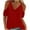 Red, variant on WIZUTIZ Women's Summer Tops Cold Shoulder Wide Straps Solid V-Neck Blouse Casual Breathable Going Out Tops for Women Cotton T-shirt Holiday Tee Sales Navy S