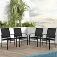 thumbnail image 7 of Suncrown Metal Outdoor Dining Chair Set of 4, Black, 7 of 7
