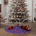 thumbnail image 4 of Bingfone Christmas Tree Skirt Mat Christmas Decoration Interior 30" -Purple Leopard, 4 of 6