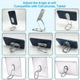 thumbnail image 3 of Support de Cellulaire Anneau Support de Doigt, CLZWiiN Support de Téléphone Pliable Rotation 360° pour Bureau, 3 of 5