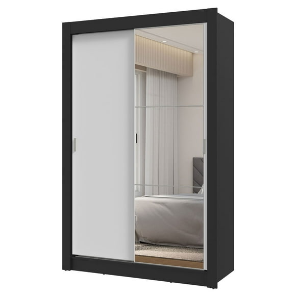 Ropero Clóset Madesa Vivare 2 Puertas 1 Espejo NB