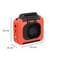 thumbnail image 4 of Ventilador portátil con clip para la cintura Ventilador USB recargable montado en la cintura para viajes (albaricoque) Ndcxsfigh Libre de BPA, 4 of 9