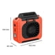 thumbnail image 4 of Pequeños Ventiladores Ventilador portátil con clip para la cintura Ventilador USB recargable montado en la cintura para viajes (albaricoque) Sywqhk Libre de BPA, 4 of 9