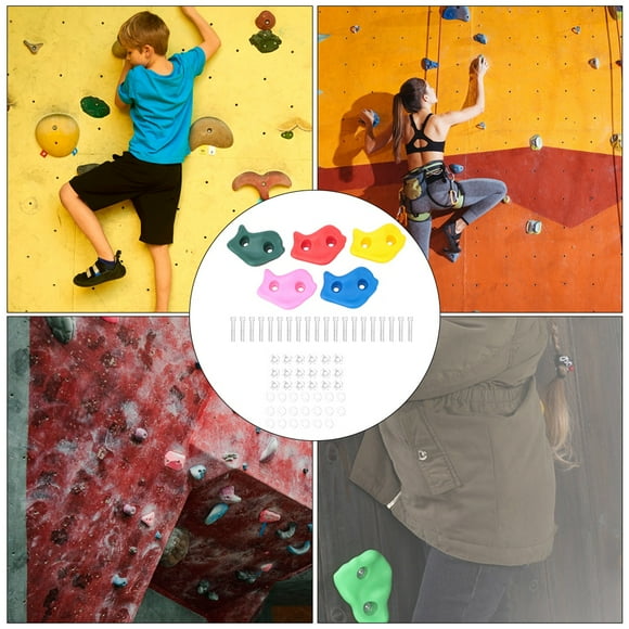 Kids Climbing Holds, Unique Shape 20 PCS Climbing Holds, Safe And Reliable Rock Climbing Accessories For Amusement Equipment