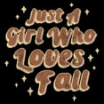 thumbnail image 2 of Women's Lost Gods Just a Girl Who Loves Fall Graphic T-Shirt, 2 of 3