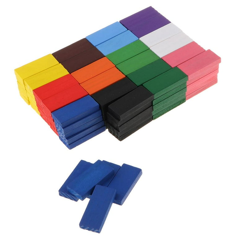 Colorful Wooden Dominoes Blocks Game Set in 12 Color Domino Tile Blocks  (240 Pieces)