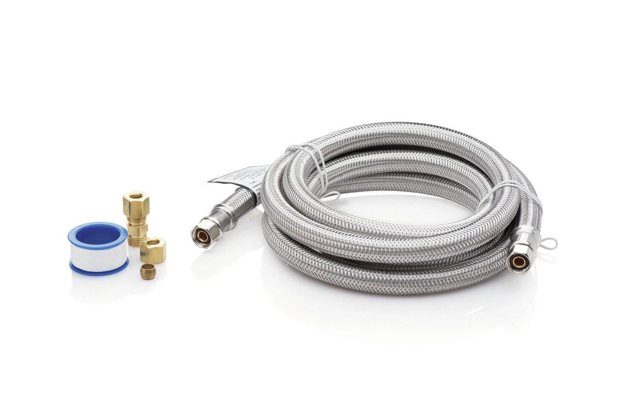 Smart Choice 6' Stainless Steel Refrigerator Waterline Kit by Frigidaire