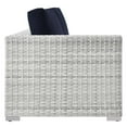 thumbnail image 3 of Modway Convene Outdoor Patio Left-Arm Loveseat in Light Gray Navy, 3 of 8