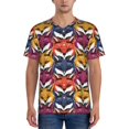 thumbnail image 4 of Haiem Hip Hop Hipster Baseball Jersey Button Down Shirts Sports Uniforms Men Women Jersey(Fox Face,Small), 4 of 9