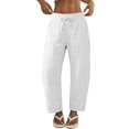 thumbnail image 6 of Linen Blend Pants for Women Trendy Summer Beach Wide Leg Trousers Lightweight Flowy Casual Vacation Outfits, 6 of 6