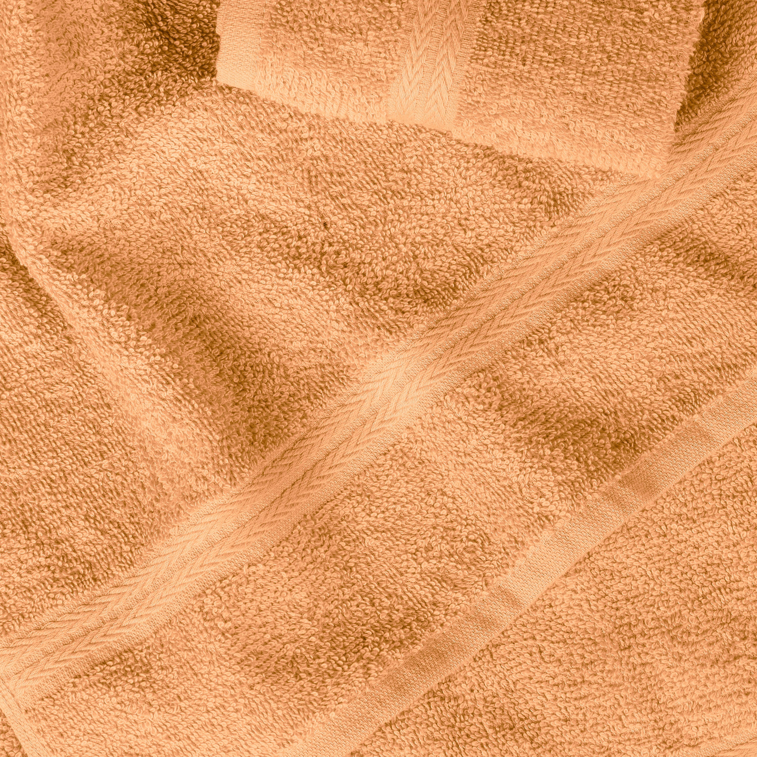 Superior Miami 100% Cotton Lightweight 6-Piece Towel Set, Peach