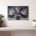 thumbnail image 2 of Elephant Stock Four Blade Propeller Monochrome Wall Art - Horizontal Canvas Wall Art - Living Room Wall Decor - Transportation Canvas - Gray And White Decor - 12" x 8", 2 of 8