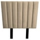 thumbnail image 2 of Cabecera Queen El Bazar Store Drey Terciopelo Beige Rayas Moderna, 2 of 4