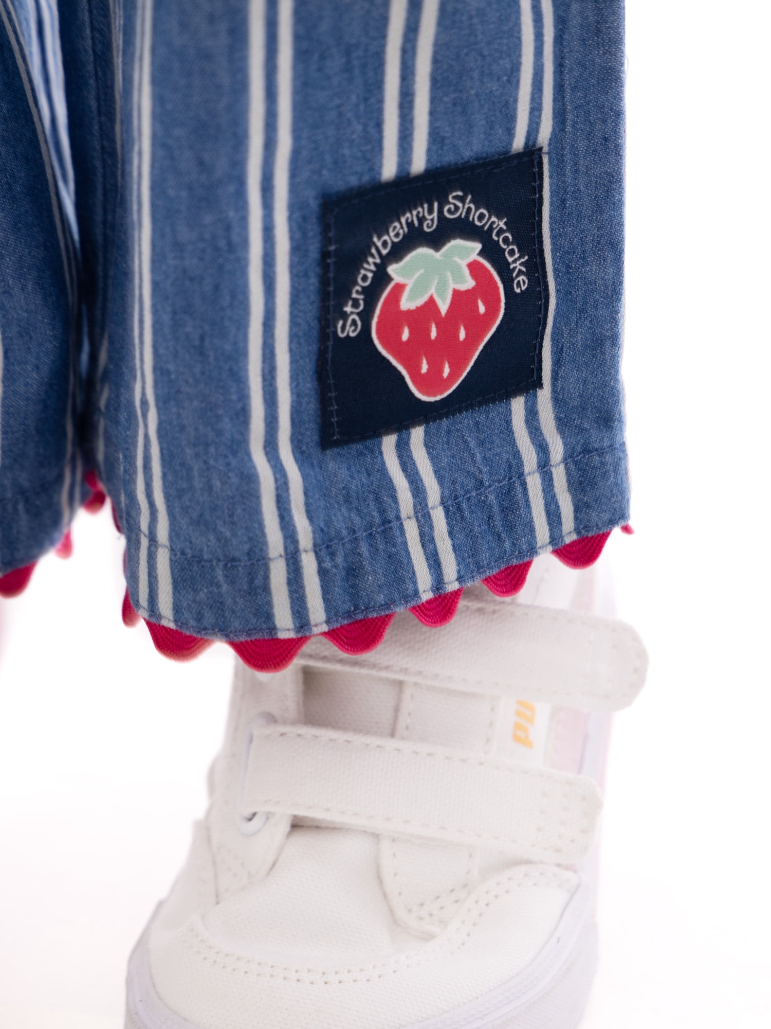 Strawberry Shortcake Toddler Girls Ruffle Graphic Tee and Stripe Pants Set, 2-Piece, Sizes 12M-5T