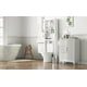 thumbnail image 5 of Bathroom Cabinet 3 Drawers Floor Standing Storage Cabinet Single Door Wooden Cabinet Elevated Legs Side Cabinet Organizer Door Cabinet for Bathroom Shower Room Bedroom Home White, 5 of 10