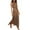 Khaki, variant on EliteGoogv Womens Satin Dresses Neck Sleeveless Side Slit Dresses For Women Soft Flowy Fit Dresses Evening Party Formal Dresses
