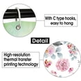 thumbnail image 4 of Rose Flowers Vintage Shower Curtain，Washable Waterproof Bathroom Shower Curtain Set With Hooks,71x71 Inch, 4 of 5