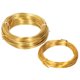 thumbnail image 2 of 2 rollos de aluminio de 1,0mm + 2,0mm, alambre para hacer joyería artesanal, alambre Flexible para joyería Floral, oro, 2 of 8