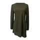 thumbnail image 1 of Vestido De Camiseta De Manga Larga Para Mujer Vestido Irregular Con Botones De Otoño (Verde) (M) Tmvgtek Mujer, 1 of 6