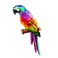 thumbnail image 3 of Colorful Artificial Parrots Figurines Sculpture Animal Photo Props Hanging Miniature DIY Model For Yard Decoration style A, 3 of 7