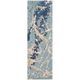 thumbnail image 5 of SAFAVIEH Soho Daffodil Abstract Area Rug, Blue/Light Pink, 6' x 6' Square, 5 of 10