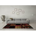 thumbnail image 3 of Ahgly Company Indoor Rectangle Patchwork Brown Transitional Area Rugs, 8' x 10', 3 of 4