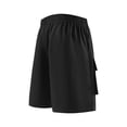 thumbnail image 4 of Dxzfnsa Men's Cargo Shorts Casual Plaid Relaxed Loose Fit Elastic Waist Multi Pocket Pants Regular Big XS-2XL, 4 of 9