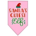 thumbnail image 5 of Christmas Pet and Dog Bandana Screen Printed, "Santa's Cutest Elf", 5 of 10