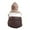 gray+white+brownXL, variant on UDIYO Winter Pet Dog Puppy Cotton Soft Warm Hoodie Clothes Coat Jacket Costume Apparel