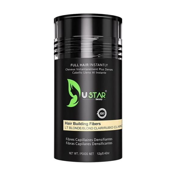 Ustar Hair Building Fibers Hair Loss Concealer for Thinning Hair Light Blonde 0.42oz/12G