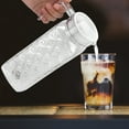 thumbnail image 4 of Kritne Tea Pitcher, Household Water Pitcher With Lid, Pattern Heat Resistant Acrylic Restaurant Beverages Tea For Home Hotel, 4 of 8