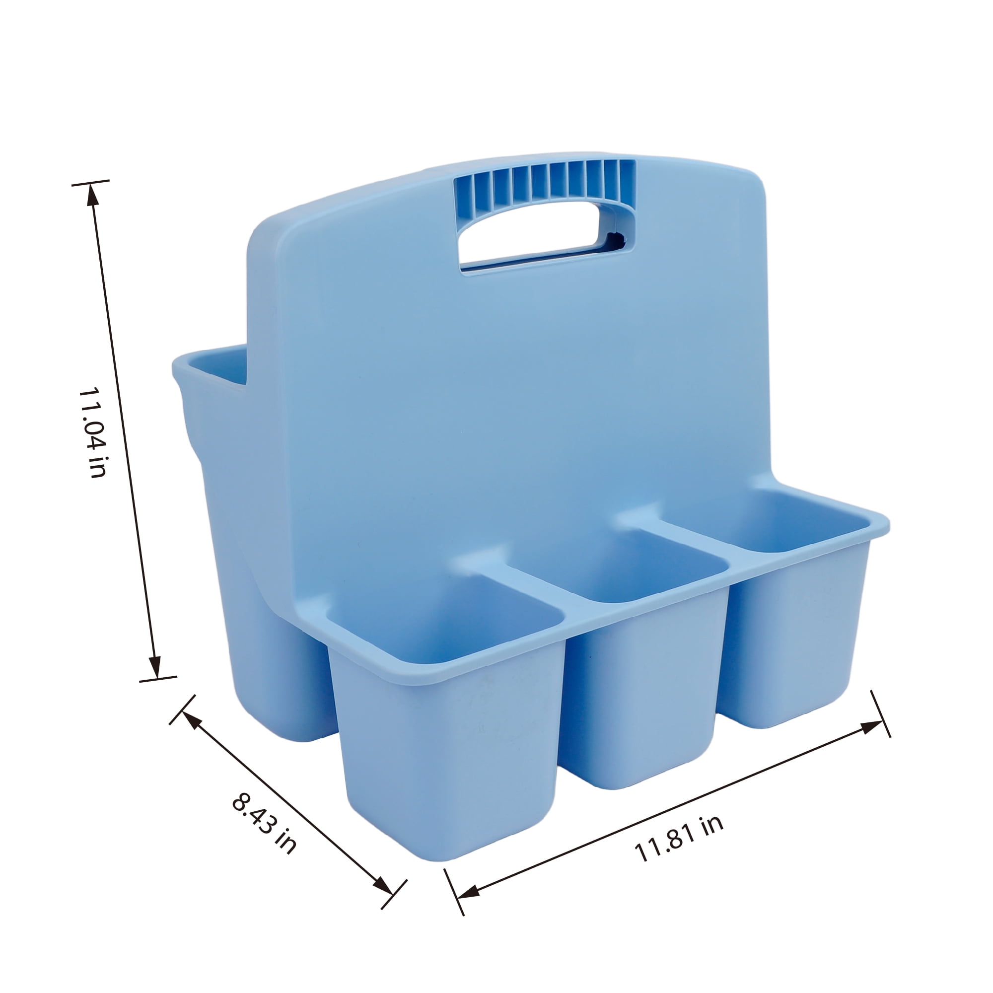 Pen+Gear Blue Plastic Supply Caddy Desktop Organizer