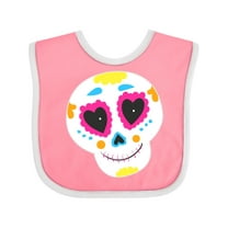 Inktastic Decorated Skull Boys or Girls Baby Bib
