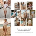 thumbnail image 7 of JYLFC Womens Shorts Summer Casual Loose Elastic Waist Drawstring Lace Boho Beach Cover Up Shorts, Apricot 2XL, 7 of 7