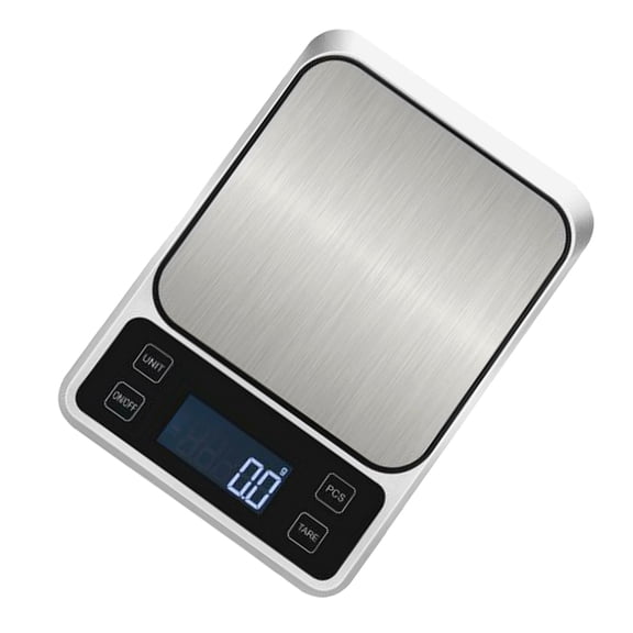HEATSHAKING Kitchen Digital Scale High Precision Plated Silver Stainless Steel for Home Cooking