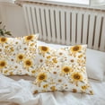 thumbnail image 5 of Country Watercolor Outdoor Pillow Covers Pack of 2 Sunflowers Yellow Green Leaf Vintage Waterproof Throw Pillow Covers Decorative Cushion Cases for Patio Garden Tent Balcony Couch 16x16 inch, 5 of 8
