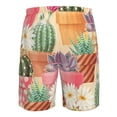 thumbnail image 6 of Kdxio Succulent And Cactus Pattern Mens Casual Shorts - Drawstring Summer Beach Sports Shorts for Men, 6 of 9
