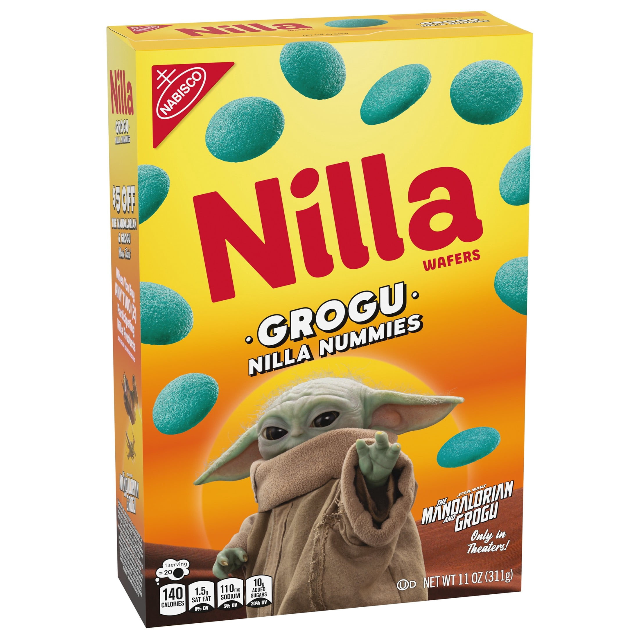 NILLA Wafers Grogu NILLA Nummies, Vanilla Wafer Cookies, Limited Edition, 11 oz