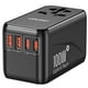 thumbnail image 1 of LENCENT Adaptador Universal de Viaje, GAN III 100W Adaptador Internacional con 2 USB QC4.0&2 USB-C P, 1 of 8