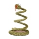 thumbnail image 3 of Juguete de serpiente en espiral para gatos, juguete de acción en espiral para mascotas, juguete interactivo creativo con resorte. Verde Amarillo, 3 of 9