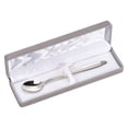 thumbnail image 2 of Contemporary Home Living 1" x 5.5" Classic Silver Baby Spoon with Gray Flocked Box, 2 of 3