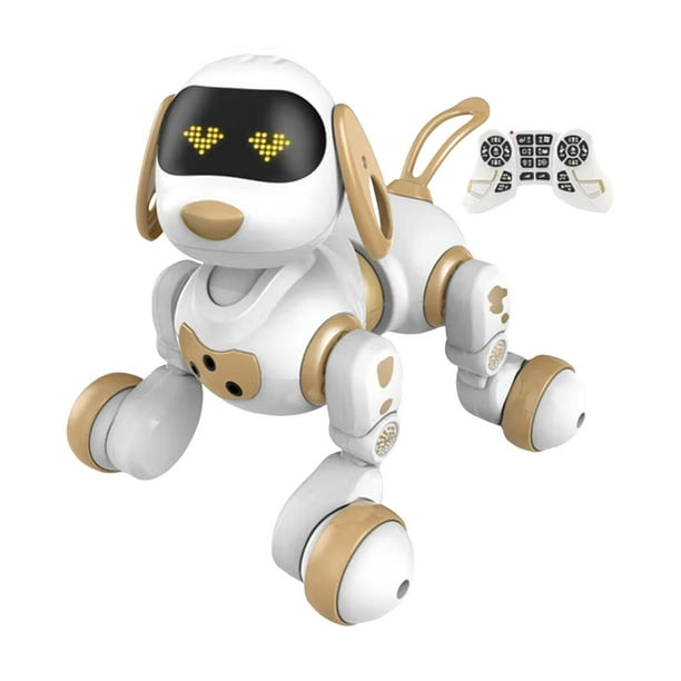 Juguete electrónico robot mascota para niños niñas niños y niñas edad 5 6 7 8 9 10 Aureate Dorado