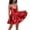 A313 Red, variant on Mifsaly Shiny Satin Mini Dress Women Pleated A Line Adjustable Straps High Waist Metallic Dresses Dance Evening Party Outfits XL