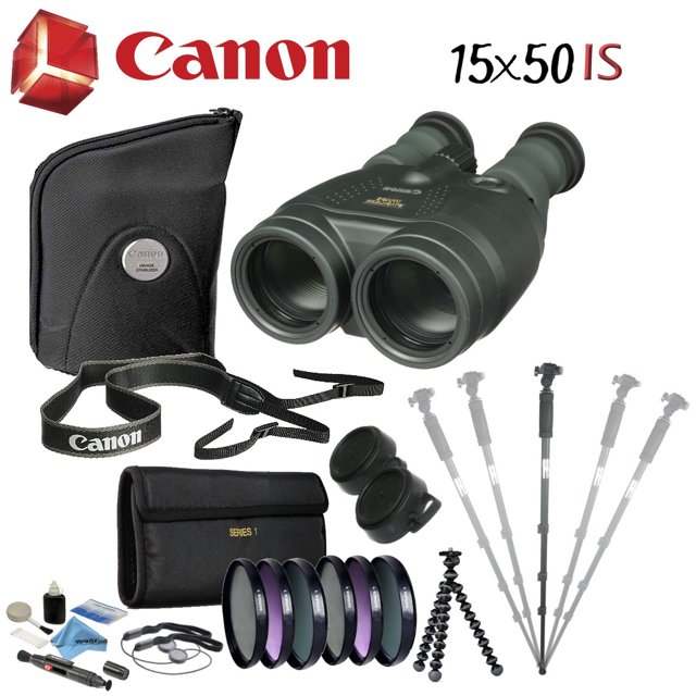 Canon 15x50 is All-Weather Image Stabilized Binocular Advanced Bundle(International Model)