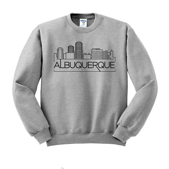 Skyline Albuquerque Sweatshirt Unisex X-Large Grey
