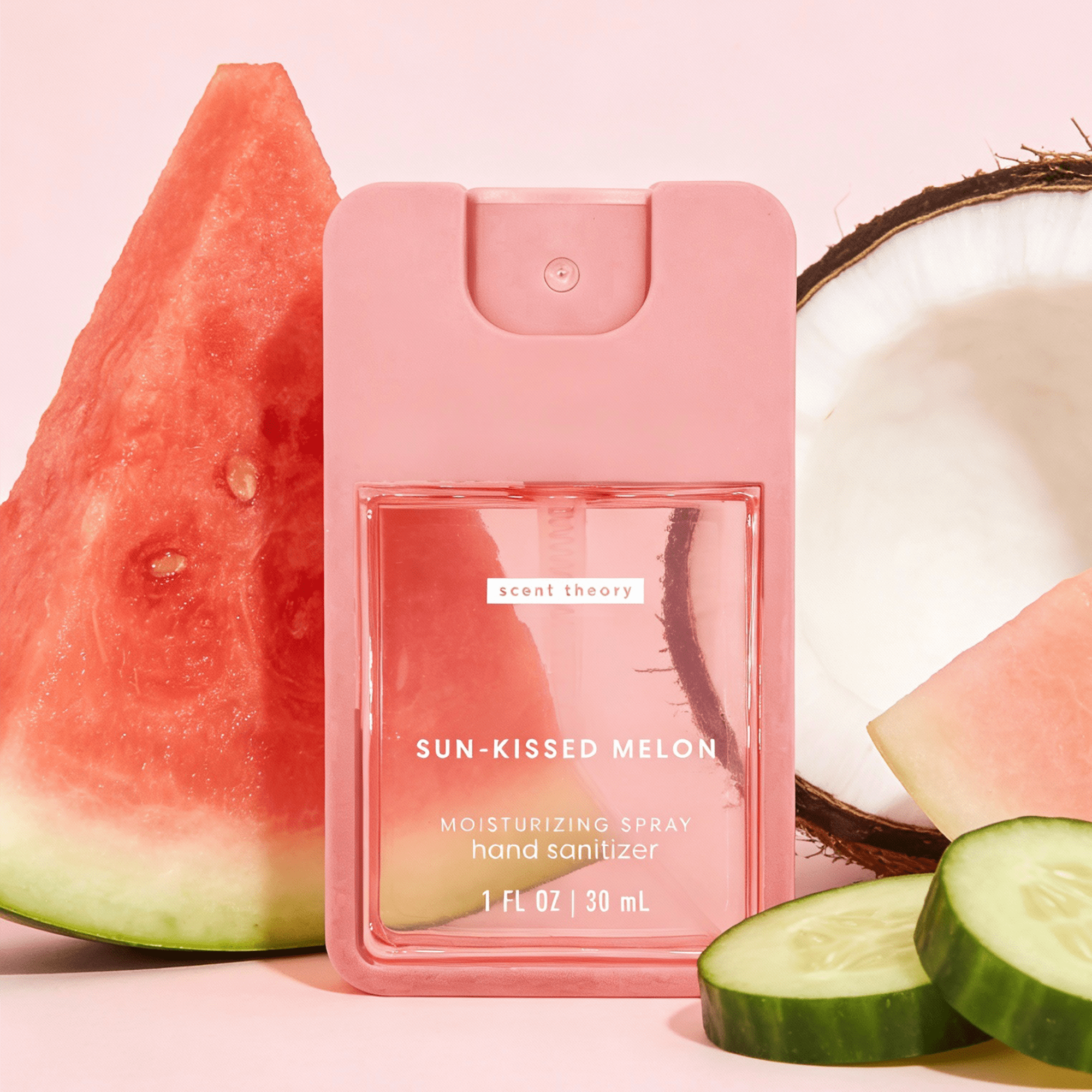 Scent Theory Hand Sanitizer Spray, Sun-Kissed Melon, 1 fl oz