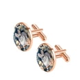 thumbnail image 2 of Elegant Men's Stainless Steel Cufflinks for Formal Attire - for Special Events, 2 of 6