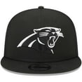 thumbnail image 2 of Men's New Era Black Carolina Panthers  Main Trucker 9FIFTY Snapback Hat, 2 of 5
